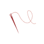 Needle and thread icon representing curated luxury African journeys