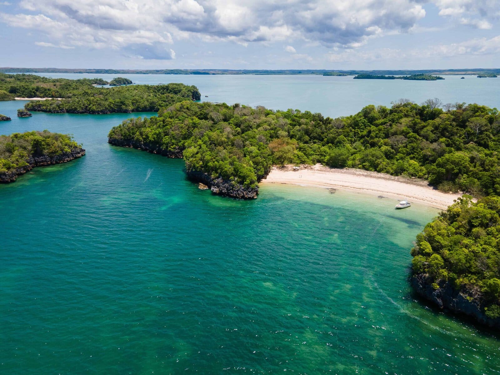 An aerial view of Anajajavy Private Nature Reserve on a Madagascar Fly-in Safari